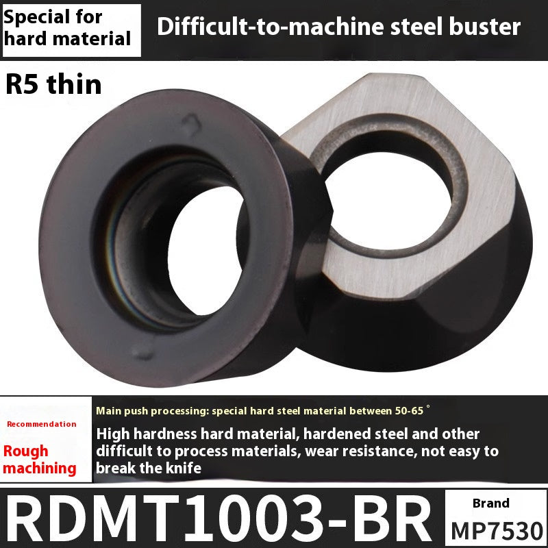 6009 CNC milling inserts RPMW carbide R5 machining center R4 milling machine R6 milling inserts RPMT round cutter grain cutting tools Shandong Denso Pricision Tools Co.,Ltd.